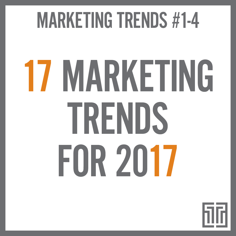 The Top 17 Marketing Trends for 2017: Trends 1-4
