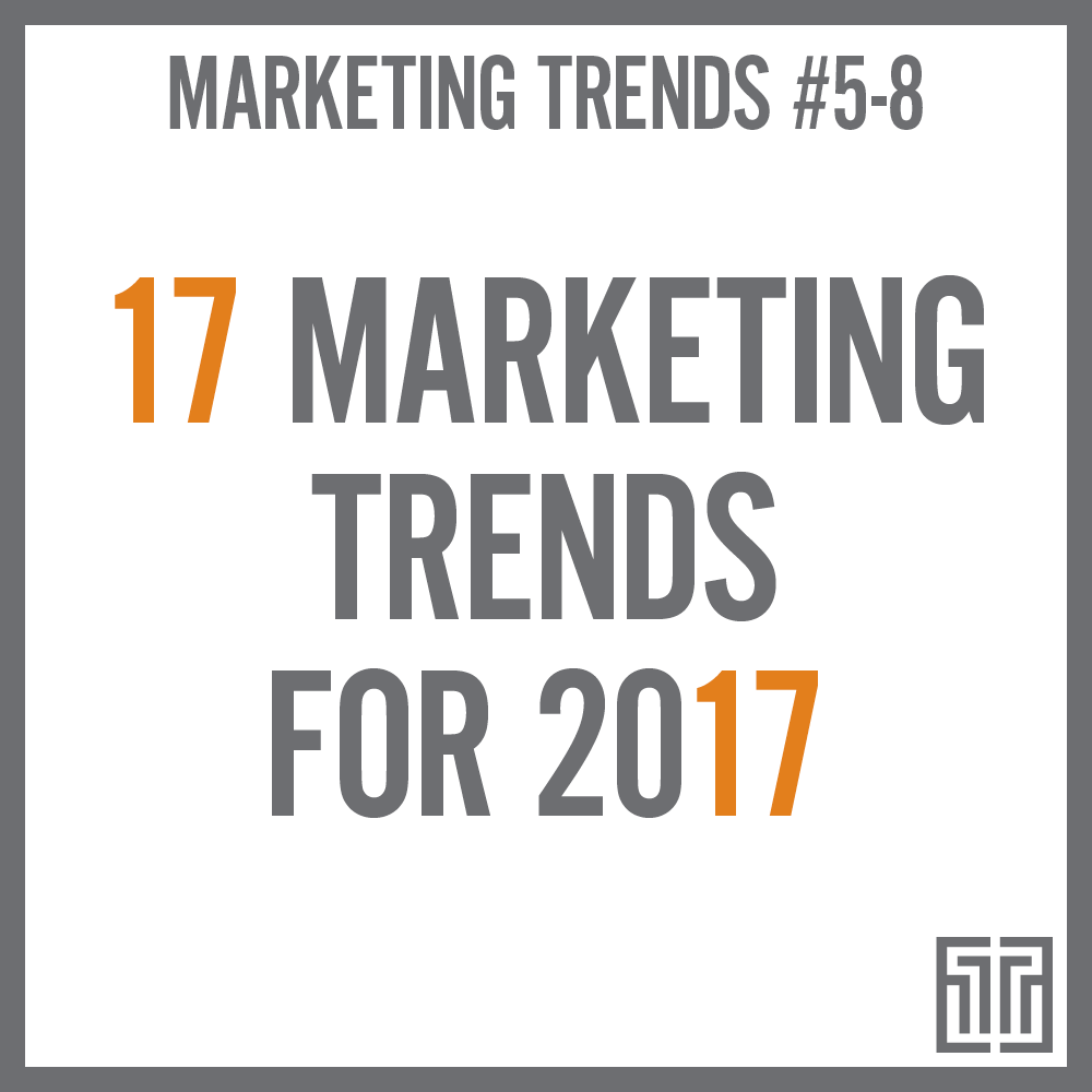 The Top 17 Marketing Trends for 2017: Trends 5-8